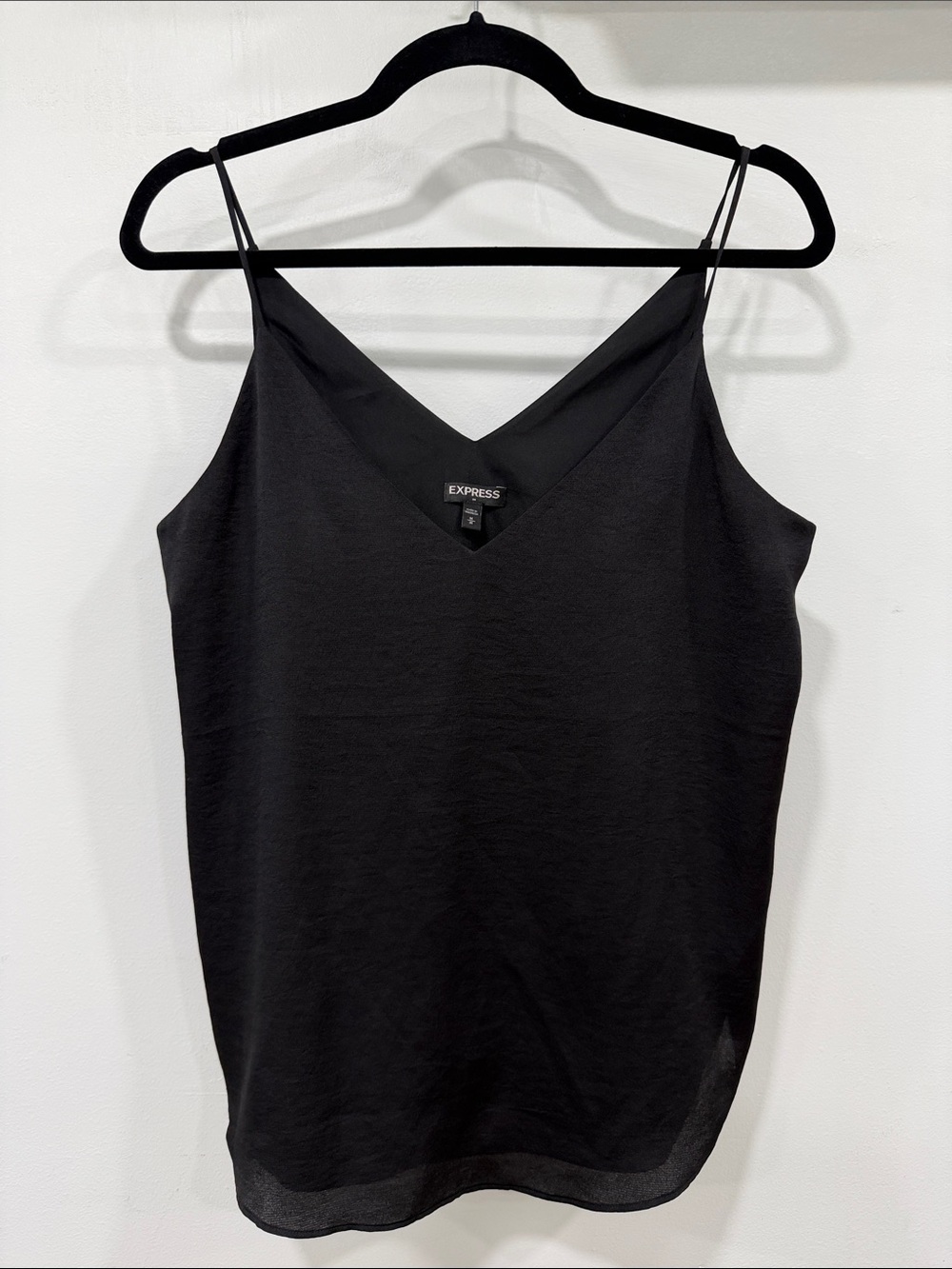 Express Black V-Neck Spaghetti Strap Cami